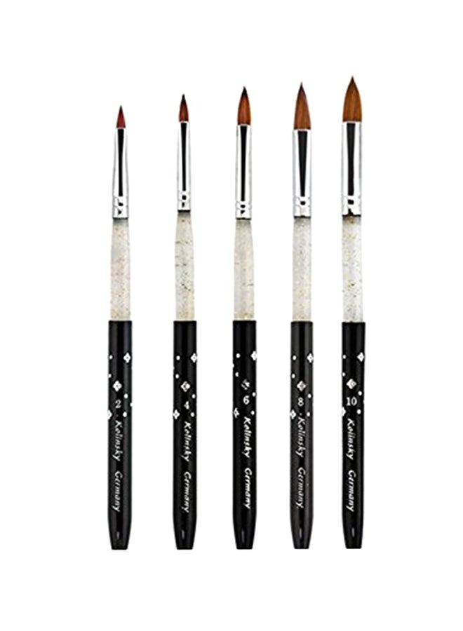 Rolabling 5 Pc Acrylic Nail Art Brush Set - Image 1